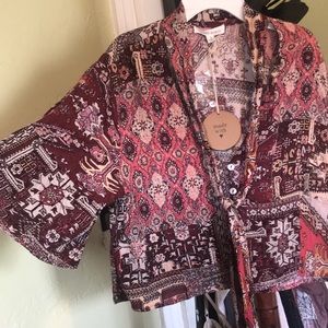 Flowy Boho Moroccan Blouse